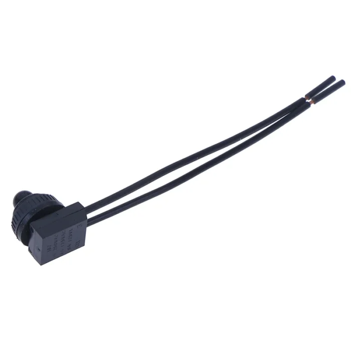 Black,Red 220V Waterproof Push Button On-off Switch With 4" Lead Wire Black - Image 6