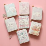 Hello Kitty Kawaii Coin Purses Sanrio My Melody Kuromi Cinnnamoroll Pudding Cute Wallet Keychain Bags Card Holder Clutch Pouch