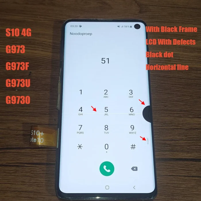 Super AMOLED Defect LCD For Samsung S10 G973F/DS G973U G973 SM-G973 LCD Display Touch Screen Assembly Replacement - Image 5
