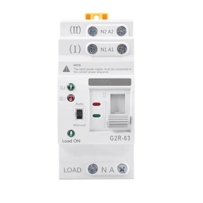G2R 63A 220V 2P Ats Dinrail Change Over Switch 63a Smart Automat Switch Transfer 63 Amp Ats Dinrail 2 Pole - Image 1