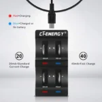 4 Slot Button Battery Charger 3.6V & USB Interface for LIR2032/2025/2016/1632/1620/2477/2430/2440/2450 - Image 3