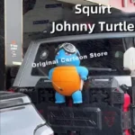 Tsundere Squirt Water Johnny Turtle Car Decorate Ornaments Accessories Car Roof Toy Doll Will Outside The Car Pendant - Image 2