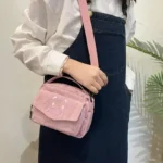 Hot Cute Teddy Bear Embroidered Diagonal Shoulder Bag Corduroy Leisure Bag Women's Crossbody Bag Travel Purses and Daily Handbag - Image 2
