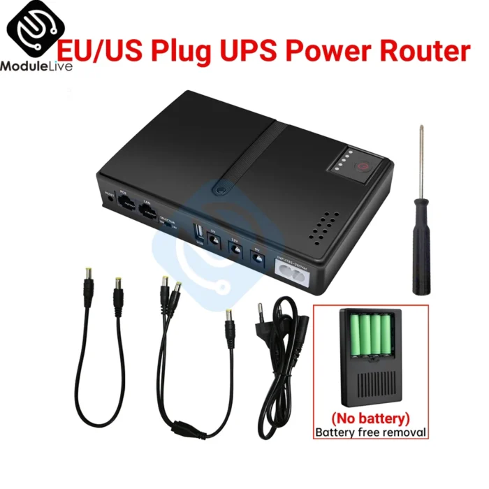 AC85-265V DC1018L Router 5V9V12V Optical Cat Monitor Backup Uninterruptible DC Power Supply Charger Cell Phone UPS No Battery - Image 1