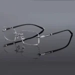 New Cut Edge Presbyopic Glasses Frameless HD Anti Blue Presbyopic Glasses Men's Anti Fatigue Presbyopia Clear Glasses +1.0~+4.0 - Image 2