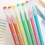 9Pcs Multi-Color Gel Pen Large-Capacity Color Mark Pens Quick Drying Highlighter Hand Accounting Pen Set Student Marker Pen - Image 2