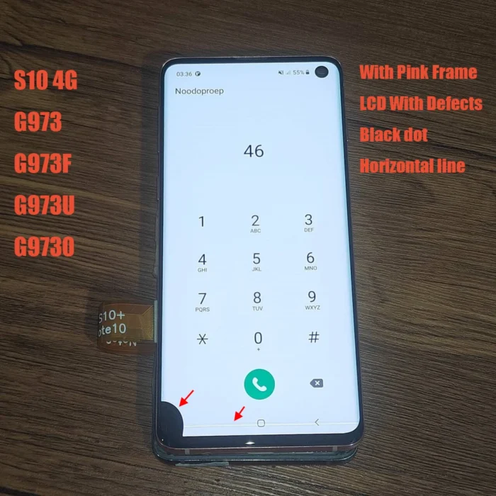 Super AMOLED Defect LCD For Samsung S10 G973F/DS G973U G973 SM-G973 LCD Display Touch Screen Assembly Replacement - Image 1