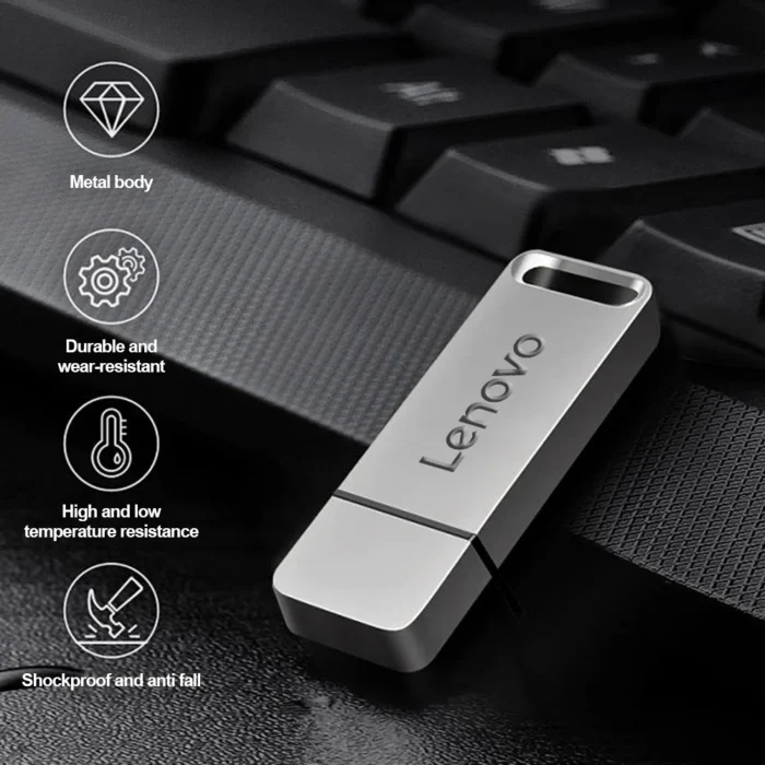 Lenovo 64TB Pendrive U Disk USB3.0 High Speed 180MB/s Free Case Film Studio 16TB Metal Flash Drive Waterproof Free Delivery Truc - Image 3