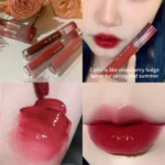 Watery Lipgloss Mirror Water Lip Gloss Milk Tea Red Lip Tint 6 Colors Cosmetics Moisture Lipstick Soft Mist Lip Gloss Lip Glaze - Image 3