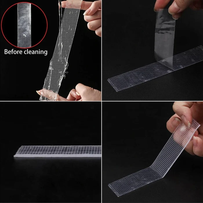 1-10m Ultra-strong Double-sided Adhesive Nano Tape Clear Removable Waterproof Extra Strong Sticky Strip Heavy-duty Two Side Tape - Image 2
