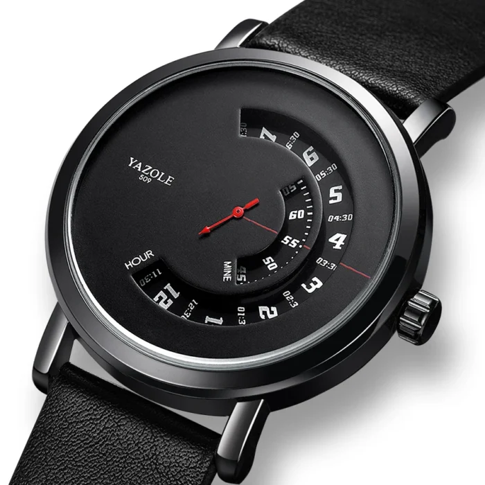 UTHAI CQ57 Men's Quartz Watch, Watch Leather Strap, Sports, Business, Leisure, Waterproof Top Brand, Simple Men's Watch - Image 1