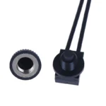 Black,Red 220V Waterproof Push Button On-off Switch With 4" Lead Wire Black - Image 3