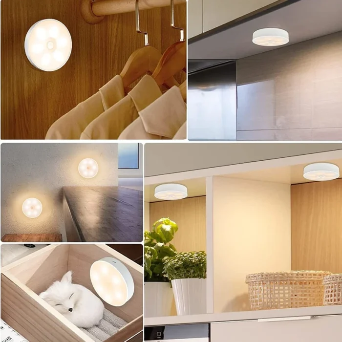 Motion Sensor Light Night Light USB Rechargeable Night Lamp for Kitchen Cabinet Wardrobe Lamp Staircase Wireless Closet Light - Image 5