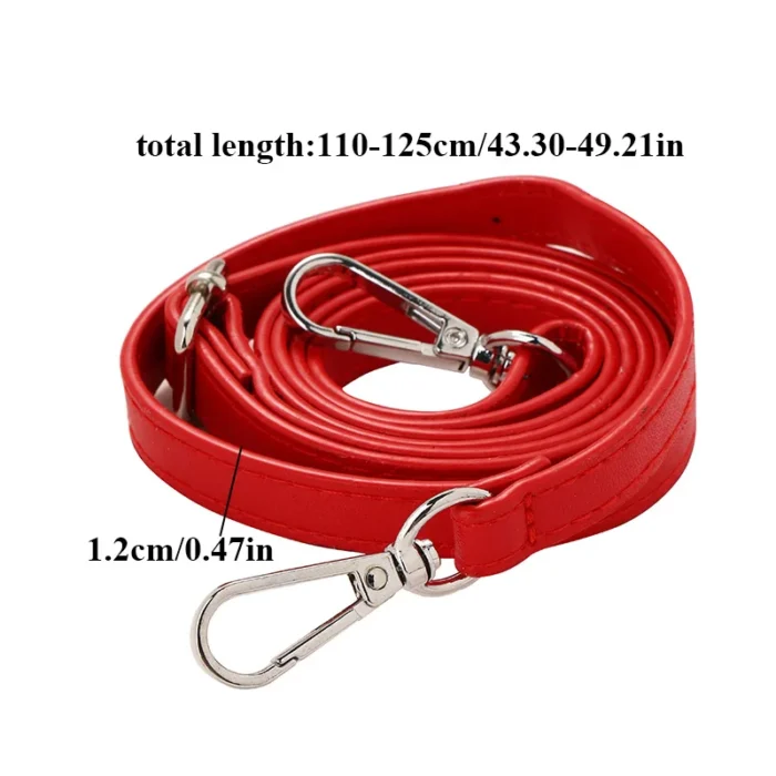 1.2CM Wide Thin Bag Belt Crossbody Shoulder Strap Replacement Long Belt Adjustable PU Leather Bag Strap Part Bag Accessories - Image 4