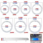 2PCS RGB Cotton LED Angel Eyes Halo Rings 60mm 70mm 80mm LED Headlight Lamps For Car UTV Motorcycle DRL Eyes APP Control - Image 2