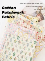 spring/summer custom printed vintagepoplin cotton fabrics for sewing doll garmentwomen dress textile cloth by the meters - Image 2
