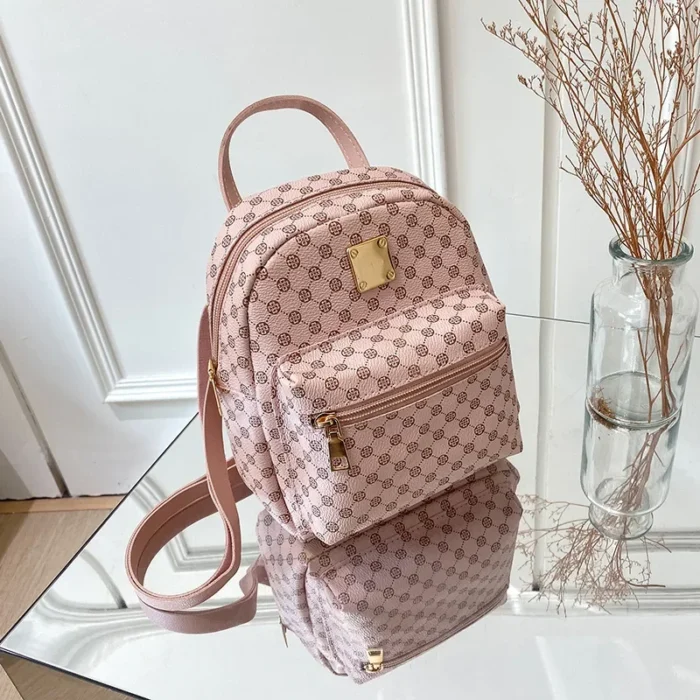 2024 New Fashion Casual Women Mini Backpack Luxury Pu Leather Small Bag School Girl Backpacks style Ladies Cute Travelling - Image 2
