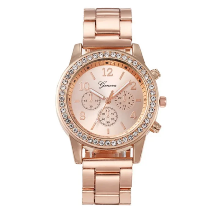 Womens Watches 5Pcs Set Luxury Rhinestone Women Fashion Elegant Wristwatch Quartz Watch For Girl WristWatch Bracelet Gift - Image 6
