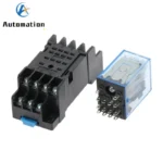 1set MY4NJ 14PIN 4DPDT Electronic Micro Mini Electromagnetic Relay 5A Coil With PYF14A Socket Base DC12V DC24V AC110V 220V 380V