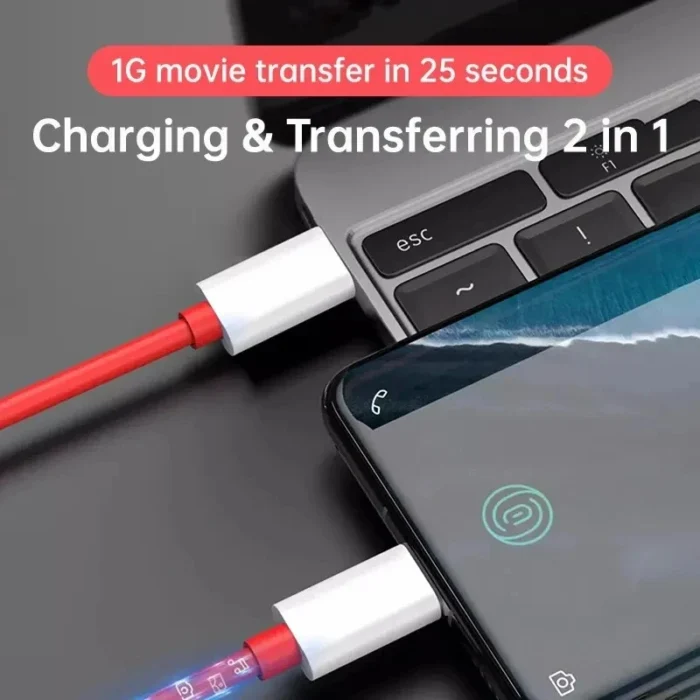 PD 65W For Oneplus USB Type C to Type C Super Fast Charging Data Cable For 12 11 10 Pro 9 10T 9R 8T 8 7T 7 5A Quick Charger Wire - Image 4