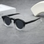 New Retro Round Small Frame Sunglasses Personalized High-end Men's and Women's Glasses Fashion Trend UV Resistant Sunglasses - Image 5