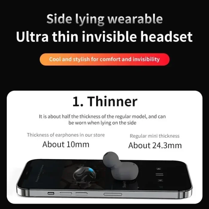 X55 TWS Mini Earpods BT5.3 Wireless Earphone IPX5 Headphones Noise Reduction Sport Bluetooth Earbuds Stereo Music Headset - Image 4