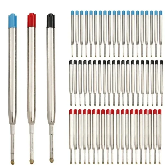 5/10/20/30pcs L:3.9 In Ballpoint Pen Refills for Parker Pens Medium Point blue Black Ink Rods for Writing Office Stationery - Image 1