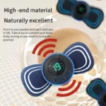 Portable Electric Intelligent Mini Neck Massager Patch for Back and Shoulder Massager With Pad and Remote - Image 4
