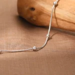 Stainless Steel Anklet Simple Snake Bead Chain Hip Hop Punk Anklet Fashion Light Luxury Women's Jewelry Accessories Banquet Gift - Image 4