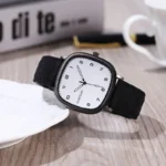 Vintage Square Dial Leather Belt Wristwatch Brand Quartz Watch Youth Student Watch Casual Fashion Men Women Gift Clock Wholesale - Image 4