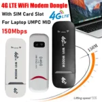 4G LTE WiFi Router 150Mbps Pocket Hotspot USB Mobile WiFi Router SIM Card Slot Network Adapter 4G Card Router for Home Office