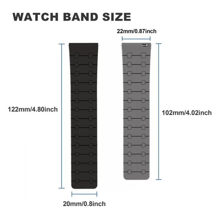 22mm Magnetic Strap for Samsung Galaxy Watch 3 45mm Gear S3 Silicone Bracelet For Huawei Watch Ultimate GT3 4Pro SmartWatch Band - Image 6