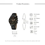 4/2/1pcs Men Sports Watches Set Man Business Quartz Wristwatch Luxury Brown Leather Bracelet Men Casual Clock Watch（NO Box） - Image 6