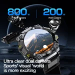 GoldenSpike 4G Android Smart Watch With 1.508inch Amoled Screen 466*466 8MP Dual Camera GPS WIFI IP68 Waterproof Smartwatch - Image 3