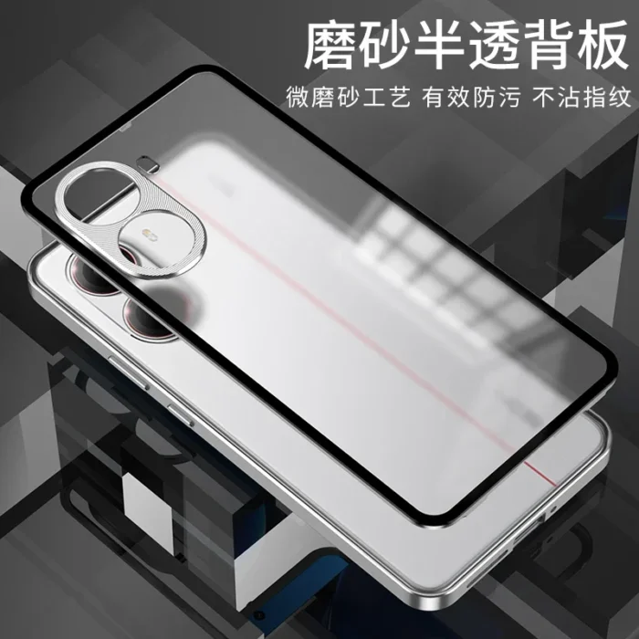 For Redmi Turbo 4 Pro Aluminium Alloy Metal Frame Bumper+Tempered Glass Phone Back Case Cover for POCO F7 Shockproof Shell - Image 5