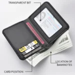 1Pc New Ultra-thin Mini Soft PU Leather Credit Card Wallet Holder Short Vertical High Quality Men's Small Short Wallets Purse - Image 4