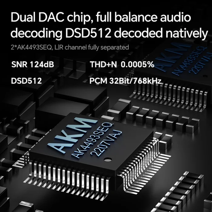 TempoTec V3 DAP Android HIFI Music Player MP3 Portable Dual AK4493SEQ DAC DSD512 WIFI Two-way Bluetooth MQA TIDAL Spotify - Image 3