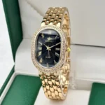 Ladies' Watches Fashionable Luxury Wrist Watch Diamond Encrusted Oval Roman Numeral Dial Quartz Watch Women's Clock - Image 6
