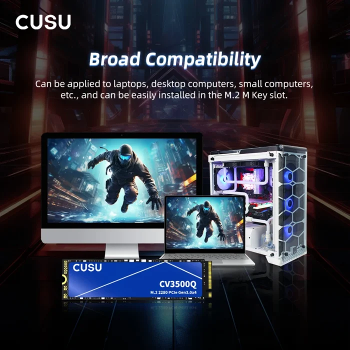CUSU SSD M2 NVMe 512gb 1tb 2tb Internal Solid State Drive CV3500Q Hard Disk M.2 2280 for Laptop Desktop - Image 5