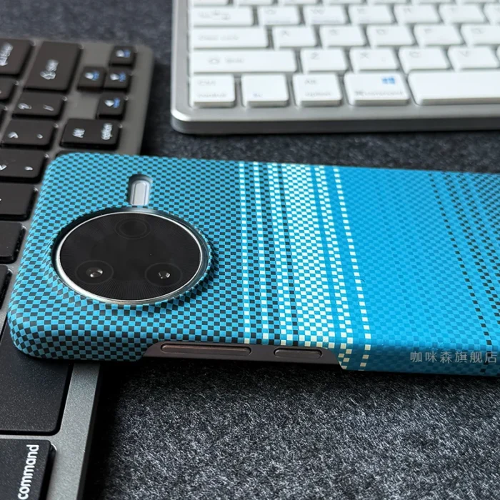 Case For Xiaomi POCO F7 Ultra Pro Fashion Kevlar Stripe PC Hard Back Cover For POCO F 7 Ultra Thin Shockproof Shell Funda - Image 2