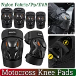 Motocross Knee Pads Adjustable Riding Elbow Guard Shockproof Racing Knee Pads Motorcycle Elbow Protector for MTB Riding Off-Road