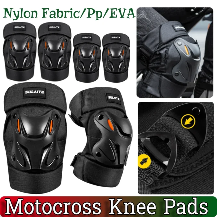 Motocross Knee Pads Adjustable Riding Elbow Guard Shockproof Racing Knee Pads Motorcycle Elbow Protector for MTB Riding Off-Road - Image 1
