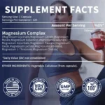 Magnesium Complex Capsules - Bone & Heart Health Supplement, Glycine, Citrate, Malate, Aspartate, Gluconate, Ascorbate, Taurine - Image 2
