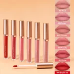 6Set Matte Lip Gloss AB two sets Not Stained with Cup Mouth Red Lip Gloss Moisturizing Long Lasting Not Easy To Fade Lip Gloss - Image 2