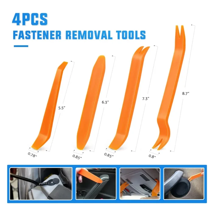 Car Retainer Auto Fasteners Push Trim Plastic Clips Pin Rivet Bumper Kit Screw Door Trim Panel Retainer Auto Bumper - Image 4