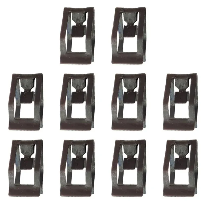 10Pcs Universal Car Front Console Dash Dashboard Auto Trim Metal Retainer Black Rivet Fastener Clips Metal Clip Car Dashboard - Image 2