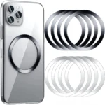 1-10Pcs Metal Sticker Ring For iPhone 15 16 Pro Max Magsafe Wireless Charger Magnetic Phone Holder Stainless Steel Plate - Image 2