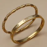 XCB-017 Fashion Stacking Stainless Steel Crystal Charm Gold Color Bracelet Women's Jewellery Bangle Party Gift
