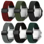 AE-1200 Elastic Nylon Magnetic Buckle Watchband Quick Release Bracelet For Casio AE1200 AE1300 1500 A158 a159/168 Watch Strap - Image 5