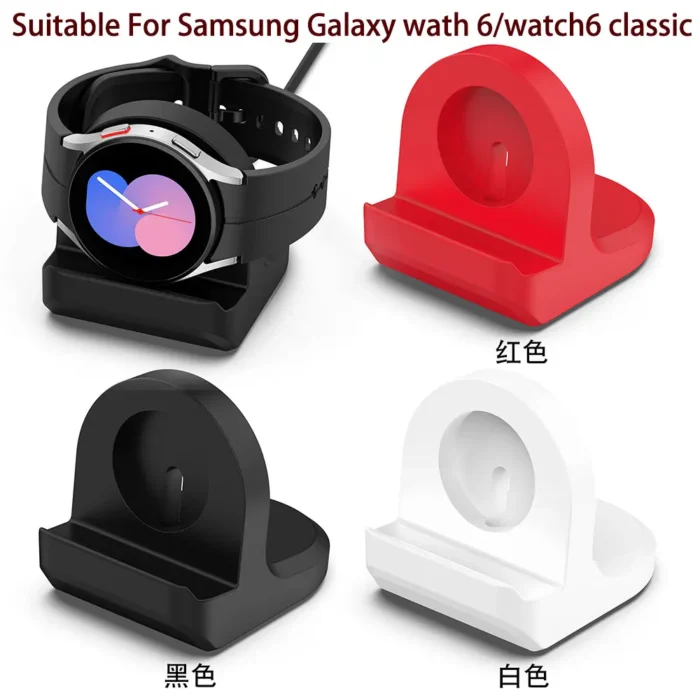 Stand For Samsung Galaxy Watch 8 7 6 Classic 47mm 43mm Watch 5 Pro 44mm 40mm Charging Cable Cradle Dock Bracket Base Holder - Image 1